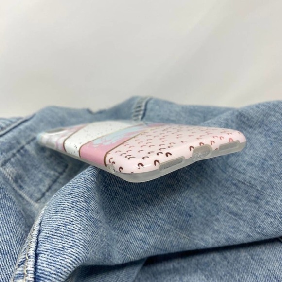 iPhone 6 Plus Case Pink Marble Print Abstract NEW - Picture 4 of 5